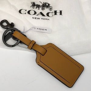Coach Accessories - Coach Leather Luggage Tag Coach Accessories - Coach Leather Luggage Tag